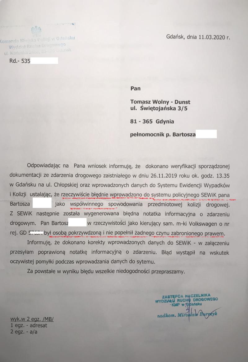 Notatka policyjna online