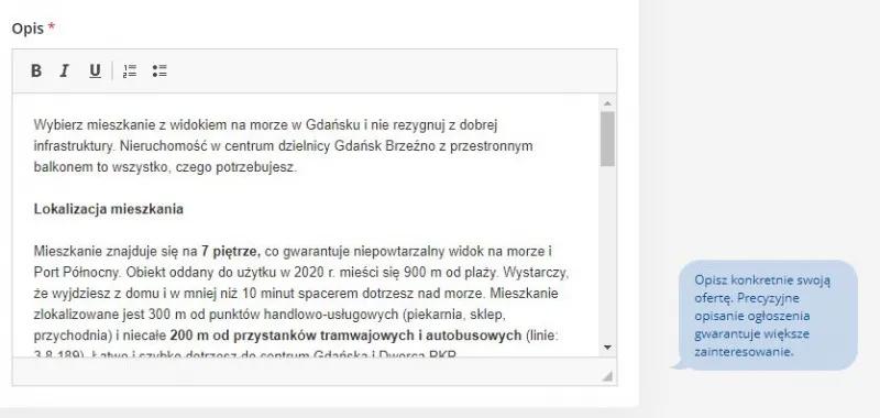 Sprzedaż mieszkania