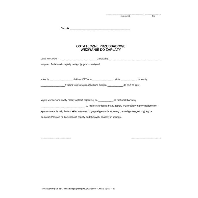 Wezwanie do zapłaty a podpis: jakie mają znaczenie i jakie niosą konsekwencje?